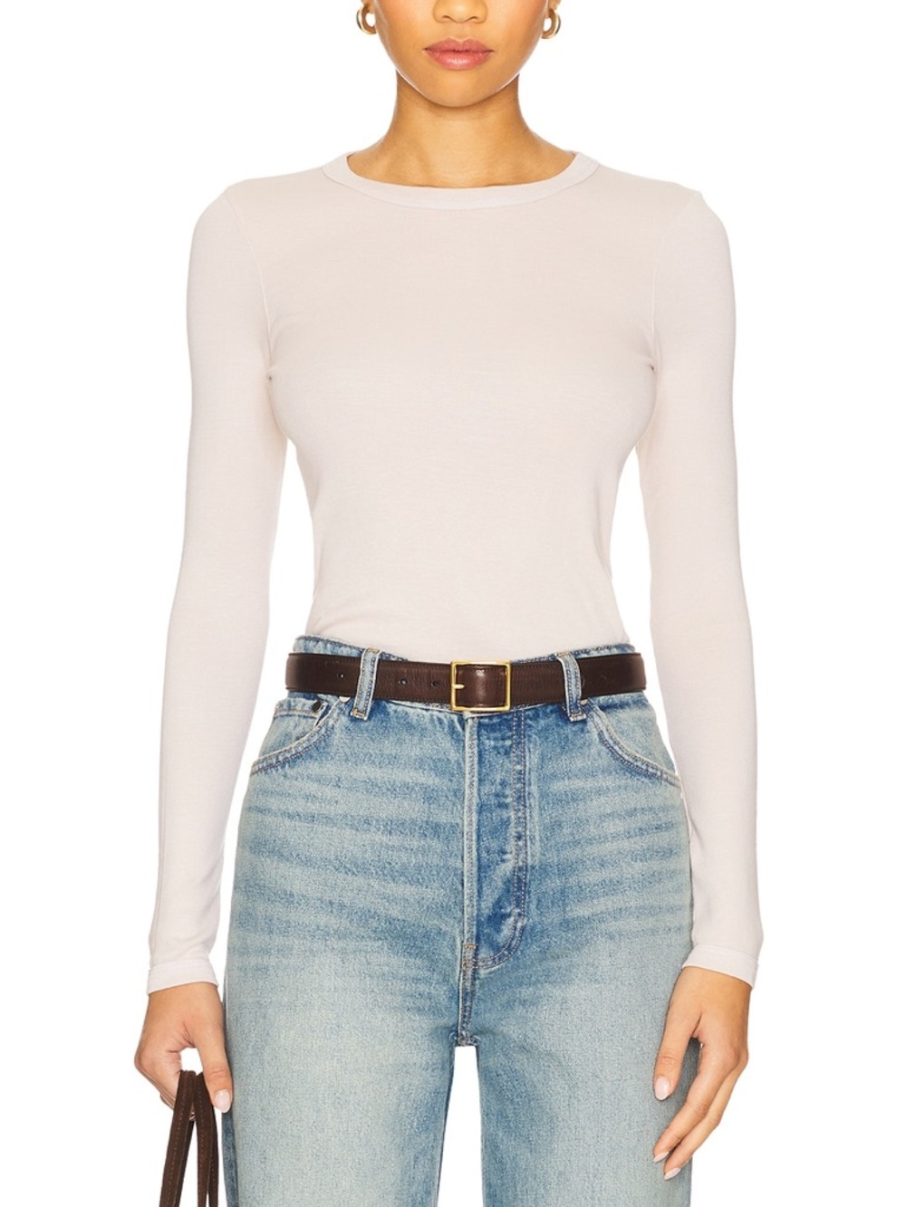 Enza Costa Supima Cotton New Classic Long Sleeve Tee